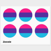 Androgyne Pride Flag Ronde Sticker (Vel)