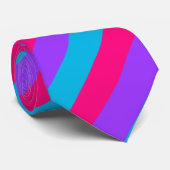 Androgyne Pride Flag Stripes Stropdas (Opgerold)