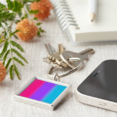 Androgyne Pride Gradiënt - Cadeau voor Androgyne p Sleutelhanger (Zijkant)