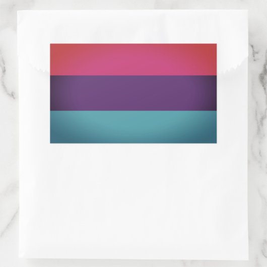 Androgyne Pride Rechthoekige Sticker (Tas)