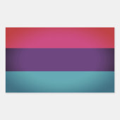 Androgyne Pride Rechthoekige Sticker (Voorkant)