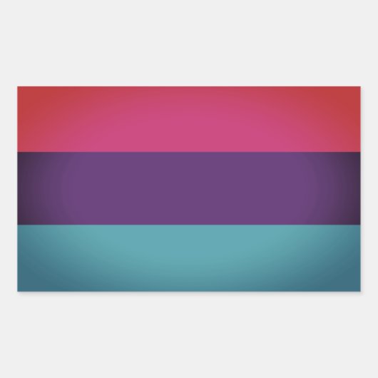 Androgyne Pride Rechthoekige Sticker (Voorkant)