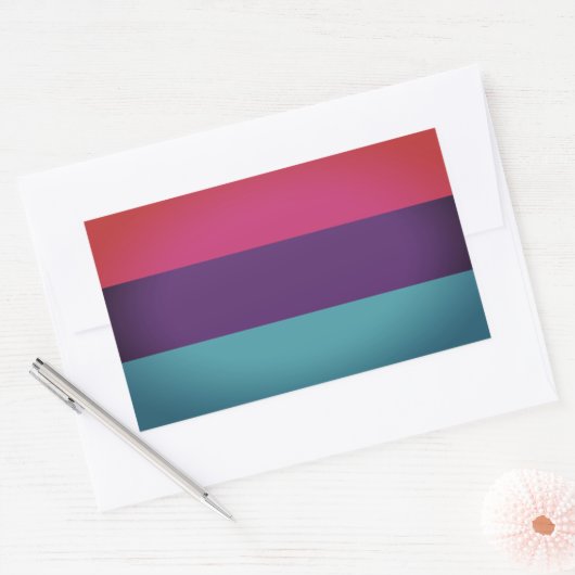 Androgyne Pride Rechthoekige Sticker (Envelop)