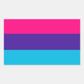 Androgyne Pride Rechthoekige Sticker (Voorkant)