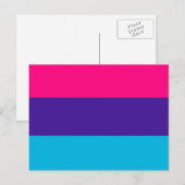 Androgyne Pride Vlag Briefkaart (Voorkant / Achterkant)