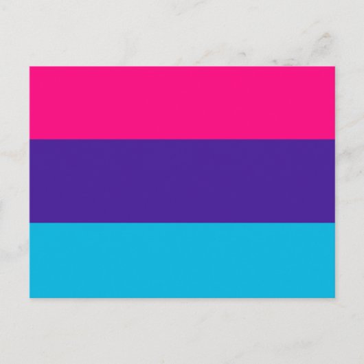 Androgyne Pride Vlag Briefkaart (Voorkant)