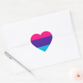 Androgyne Pride Vlag Hart Sticker (Envelop)