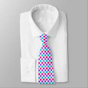 Androgyne Pride Vlag Kleuren Polkadots Stropdas