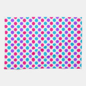 Androgyne Pride Vlag Kleuren Polkadots Theedoek (Horizontaal)