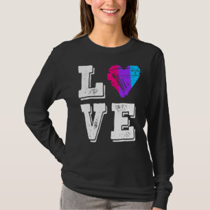 Androgyne Pride vlag Liefde Androgyne vlag T-shirt
