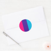 Androgyne pride vlag ronde sticker (Envelop)