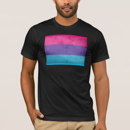 ANDROGYNE PRIDE VLAG T-SHIRT (Voorkant)