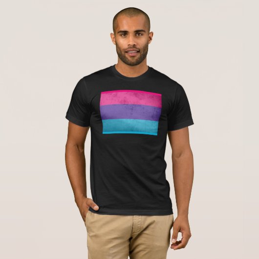 ANDROGYNE PRIDE VLAG T-SHIRT (Voorkant volledig)