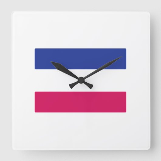 ANDROGYNE SYMBOL VIERKANTE KLOK (Voorkant)