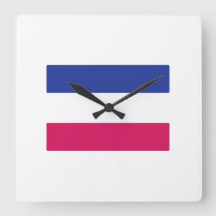 ANDROGYNE SYMBOL VIERKANTE KLOK