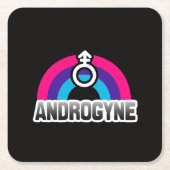 Androgyne trots kartonnen onderzetters (Voorkant)