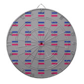 ANDROGYNE TROTS PATROON DARTBORD (Voorkant)