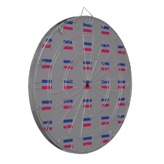 ANDROGYNE TROTS PATROON DARTBORD (Voorkant Links)