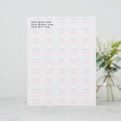 ANDROGYNE TROTS PATROON PERSOONLIJK BRIEFHOOFD (Staand voorkant)