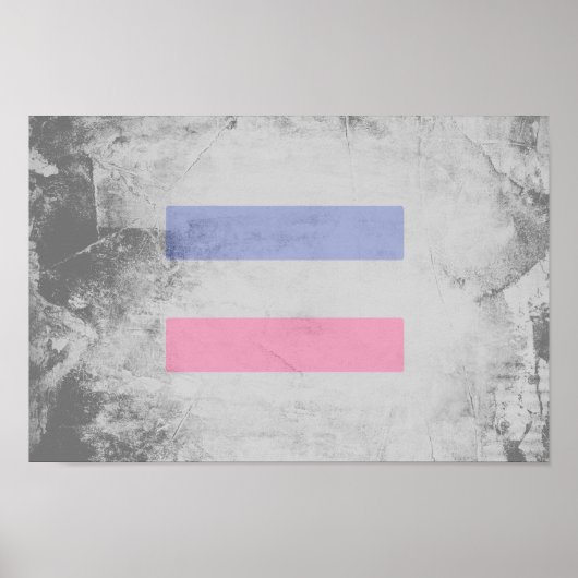 ANDROGYNE TROTS PATROON POSTER (Voorkant)