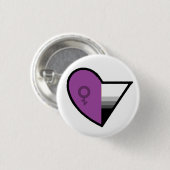 Androgynoromantisch Demisexueel Ronde Button 3,2 Cm (Voorkant /achterkant)