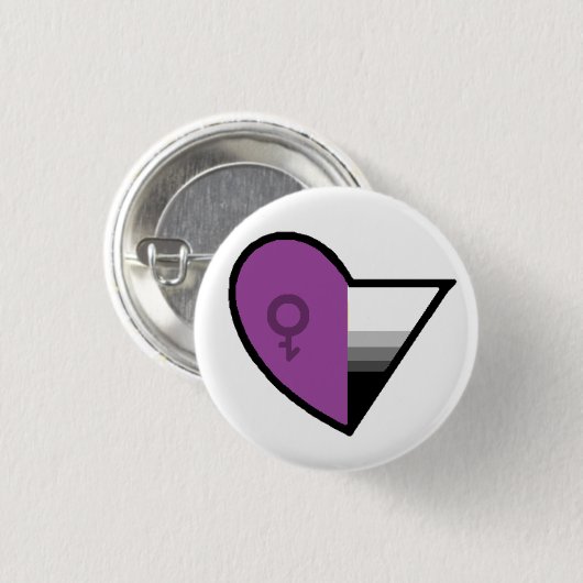 Androgynoromantisch Demisexueel Ronde Button 3,2 Cm (Voorkant /achterkant)