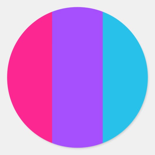 Androgynous Pride Circle Sticker (Voorkant)