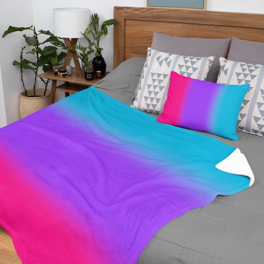 Androgynous Pride Gradiënt - Cadeau voor Androgyne Sherpa Deken