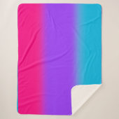 Androgynous Pride Gradient - Gift voor Androgynous Sherpa Deken (Voorkant)