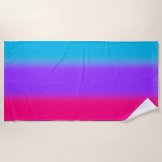 Androgynous Pride Gradient - Gift voor Androgynous Strandlaken (Voorkant)