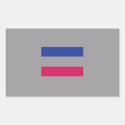 Androgynous Pride Rechthoekige Sticker (Voorkant)
