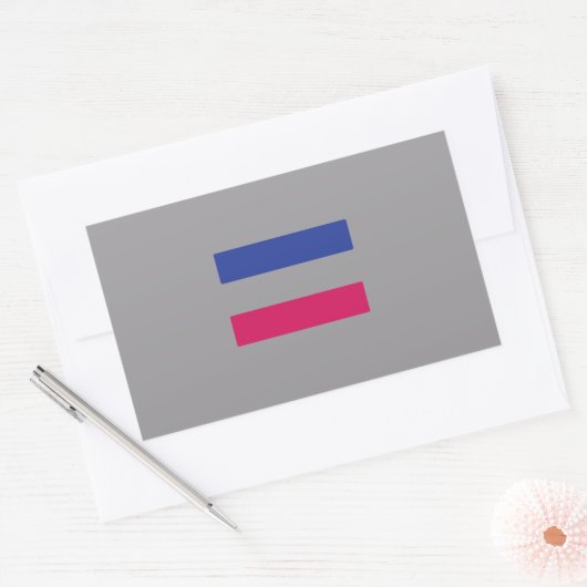 Androgynous Pride Rechthoekige Sticker (Envelop)