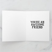 ANDROGYNUS KORT HARIG MEISJE VRIENDSCHAPSKAARTEN KAART (Binnen)