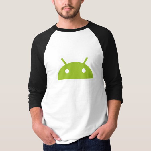 Android 3/4 Sleeve Man t-shirt (Voorkant)