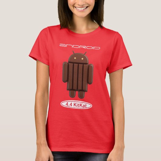 Android 4.4 KitKat T-shirt (Voorkant)