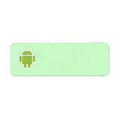 Android-adreslabel Etiket (Voorkant)