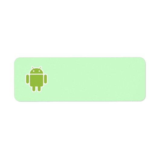Android-adreslabel Etiket (Voorkant)