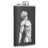 Android Anatomy: Cyborg Stainless Steel Flask Heupfles (Rechts)