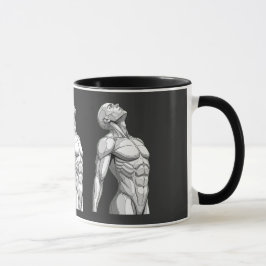 Android Anatomy: Cyborg Two-Tone Coffee Mug Mok