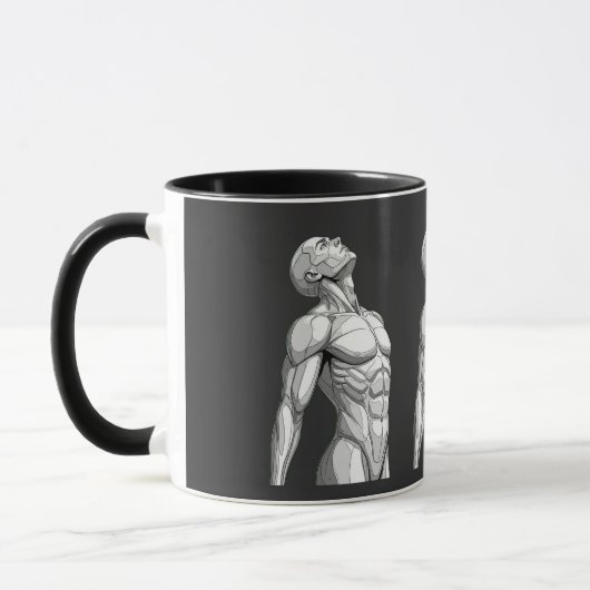 Android Anatomy: Cyborg Two-Tone Coffee Mug Mok (Links)