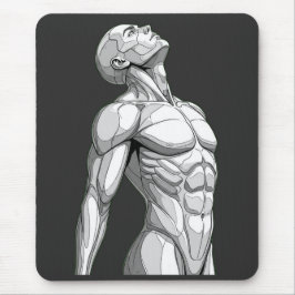 Android Anatomy: Futuristic Cyborg Mousepad Muismat