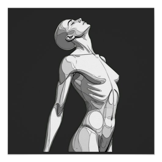 Android Anatomy - High-Definition Glossy Art Poste Perfect Poster (Voorkant)