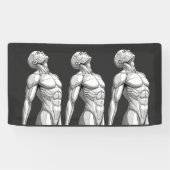 Android Anatomy: Male Cyborg Giant Wall Banner (Horizontaal)