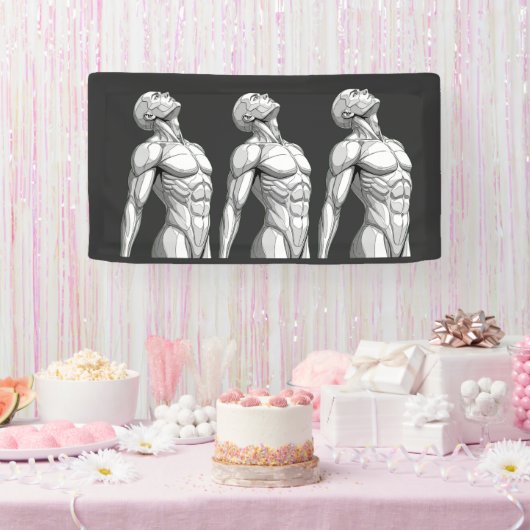 Android Anatomy: Male Cyborg Giant Wall Banner (Feest)