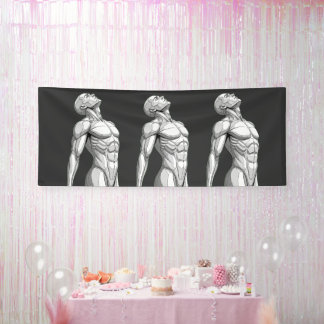 Android Anatomy: Male Cyborg Giant Wall Banner