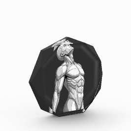 Android Anatomy: Octagonal Cyborg Acrylic Block Fotoblokken