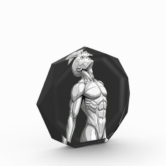 Android Anatomy: Octagonal Cyborg Acrylic Block Fotoblokken (Links)