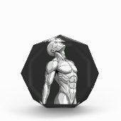 Android Anatomy: Octagonal Cyborg Acrylic Block Fotoblokken (Voorkant)