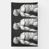 Android Anatomy: Triple Cyborg Futuristic Banner (Verticaal)