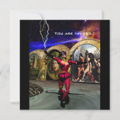 ANDROID BALLET, Black Red Blue Science Fiction Kaart (Voorkant)